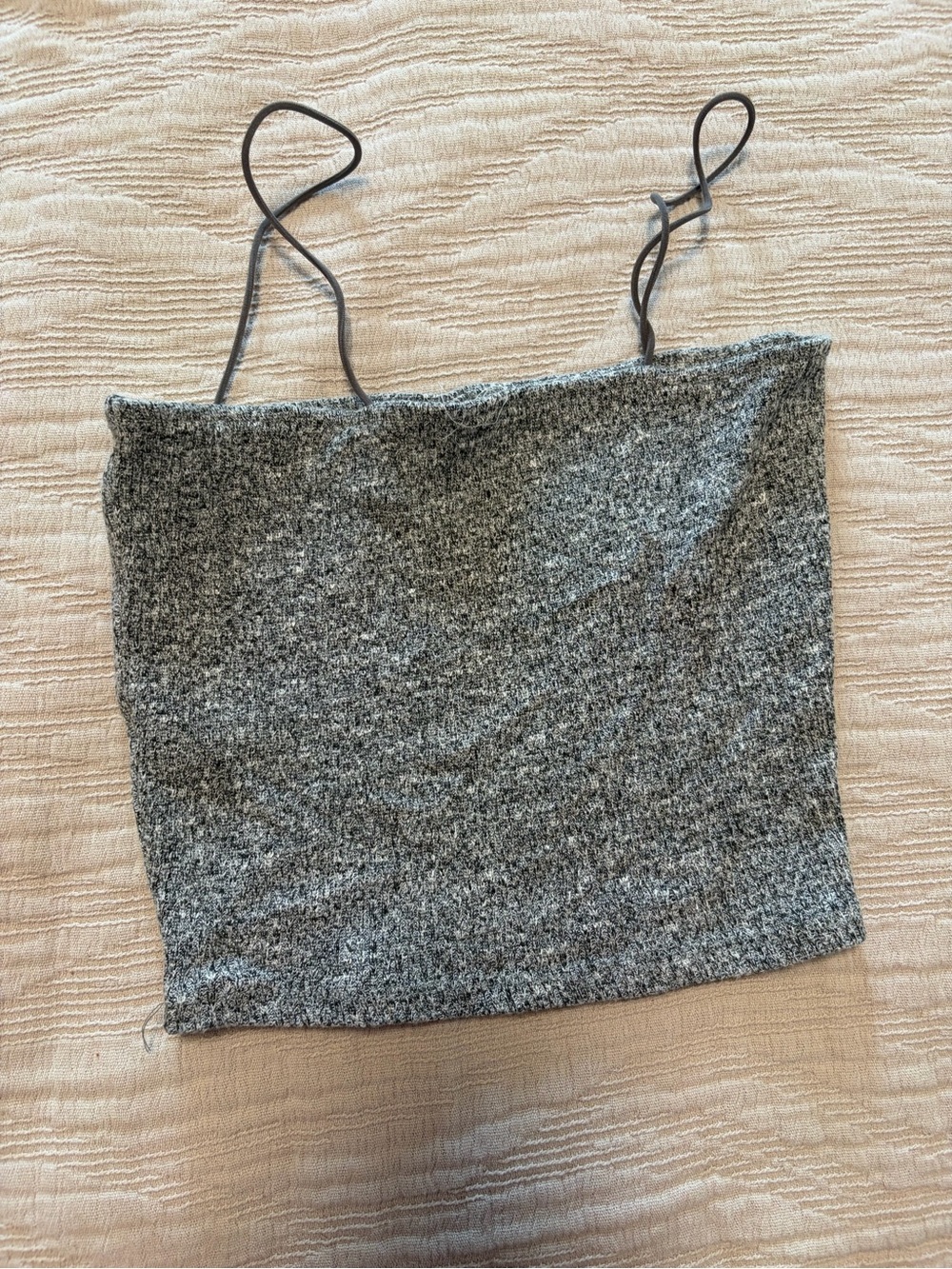 Garage Gray Knit Spaghetti Strap Camisole